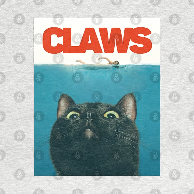 Claws Cat - Jaws Parody T by Bodega Cats of New York